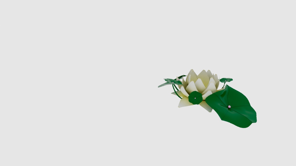 Lotus 3D plant asset
